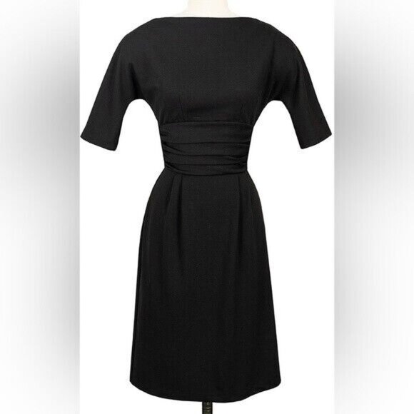 Trashy Diva Vera Dress Size 22 Black Ponte Retro Vintage PinUp NWOT - Picture 2 of 5